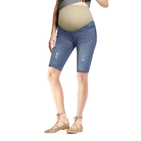 

Super Comfy Stretch Women s Skinny Maternity Bermuda