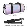 thumbnail image 5 of Sigee Rainbow Printed Multi-compartment Sports Gym Bag for Men and Women Large Capacity Travel Bag, Overnight Bag, 5 of 8