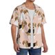 thumbnail image 2 of Fotbe Beagle Dog On Brown Camisa Estampada de Manga Corta para Hombre, Casual de Verano, Estilo Playero, Sin Arrugas-X-Large, 2 of 5