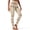 Beige Snowflake Stripe, variant on SCRAWLGOD High Waisted Leggings Women Yoga Pants Sea Turtle Jellyfish Teal Buttery Soft, Tummy Control, Butt Lifting, No See Through, 4-Way Stretch, for Pilates Gym Errands, X-Small