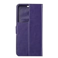 thumbnail image 2 of Allytech Samsung Galaxy S21 Ultra Case, Premium PU Leather Slim Folio Kickstand Shockproof Impact Resistant Credit Cards Holders Wallet Case Cover for Samsung Galaxy S21 Ultra 6.8-Inch, Purple, 2 of 6