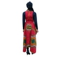 thumbnail image 7 of Red Dashiki African Print Fashion Shawl wrap with Armholes Light-weight with Belt, 7 of 7
