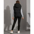 thumbnail image 4 of PUWEI Women's Warm Puffer Vest Sleeveless Full Zip Puffy Jacket Removable Hood with Pockets, 4 of 7