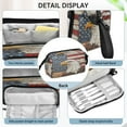 thumbnail image 4 of Nylon Fish Mouth Pencil Case with Large Capacity Zipper Pencil Pouch Majestic Bald Eagle Pencil Bag Organizers, 4 of 7