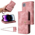 thumbnail image 1 of for Samsung Galaxy A22 5G Wallet Case, [Card Slots] PU Leather ID Credit Holder Folio Flip Kickstand Magnetic Clasp Phone Cover & Lanyard & Shoulder Strap for Samsung Galaxy A22, Rosegold, 1 of 6