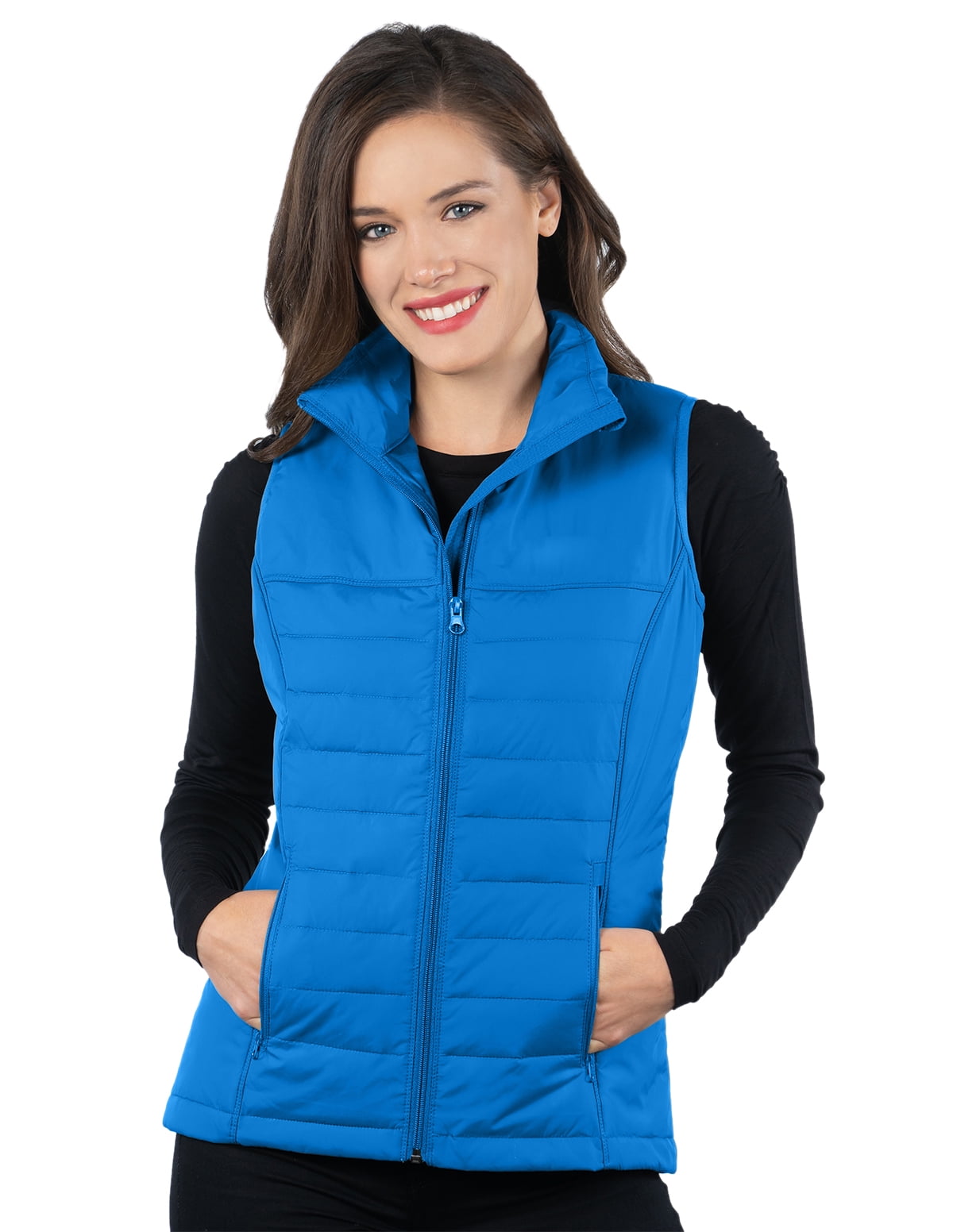 TriMountain Lacey JL8258 Womens Quilted Puffer Vest Brilliant Blue