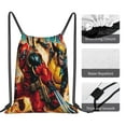 thumbnail image 5 of Deadpool And Wolverine Backpack Sports Gym Bag Lightweight Draw String Backpacks for Women Teen Travel Workout Yoga Swim Beach Pool 16 x 14 inch, 5 of 5