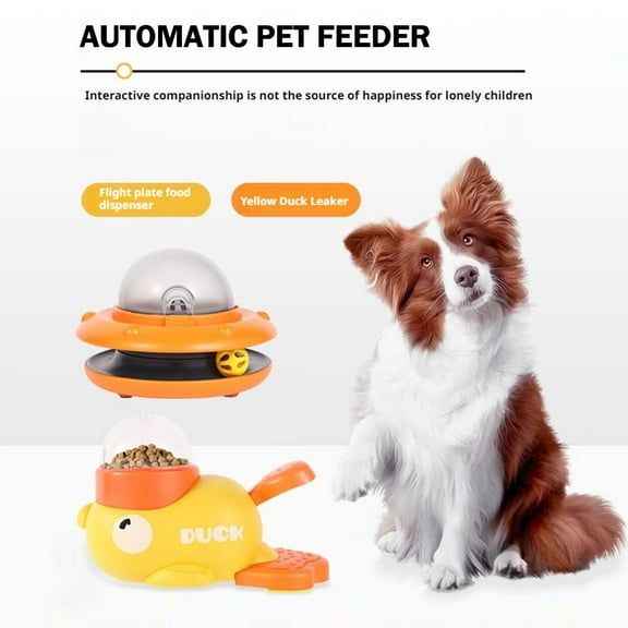 FurNest ,Cartoon Yellow Duck Pet Feeding Machine Large Capacity Feeder Automati