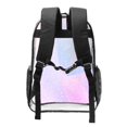 thumbnail image 2 of Rocae Rainbow Unicorn Party for 16inch Clear Backpack Transparent School Backpack for Women Men, Capacity Clear Bag for College, Travel, 2 of 7