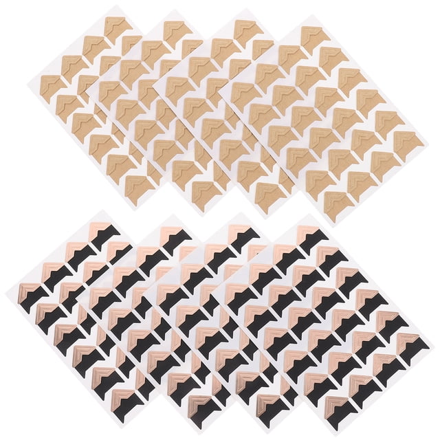 8 hojas de esquinas para fotos, esquinas para fotos, esquinas para montaje de fotos para scrapbooking
