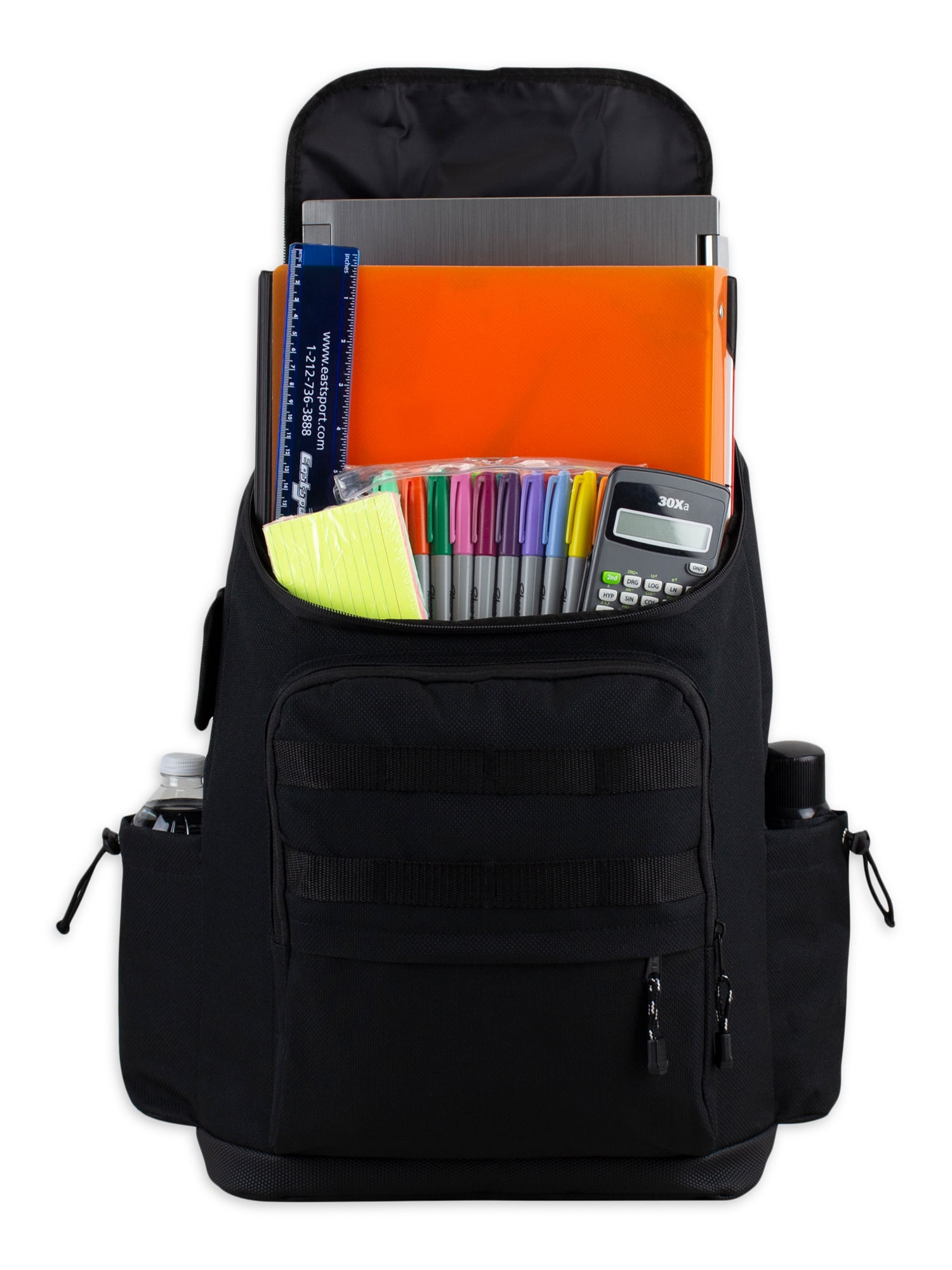 Fuel Unisex Outdoor Cargo Top Loading Backpack, Black