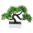 thumbnail image 1 of 1 Uds. Planta Artificial para invitados, pino de felicitación, bonsái tradicional, pino chino, decoración del hogar de escritorio, 1 of 5