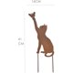 thumbnail image 1 of Silueta de hierro Gato y mariposa 30 x 45 cm, 1 of 3