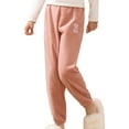 thumbnail image 3 of Piuwrlz Teen Pink Jogger Pants Teen Sweatpants Relaxed Fit Plush Pant Pink Size 8-9Years, 3 of 5