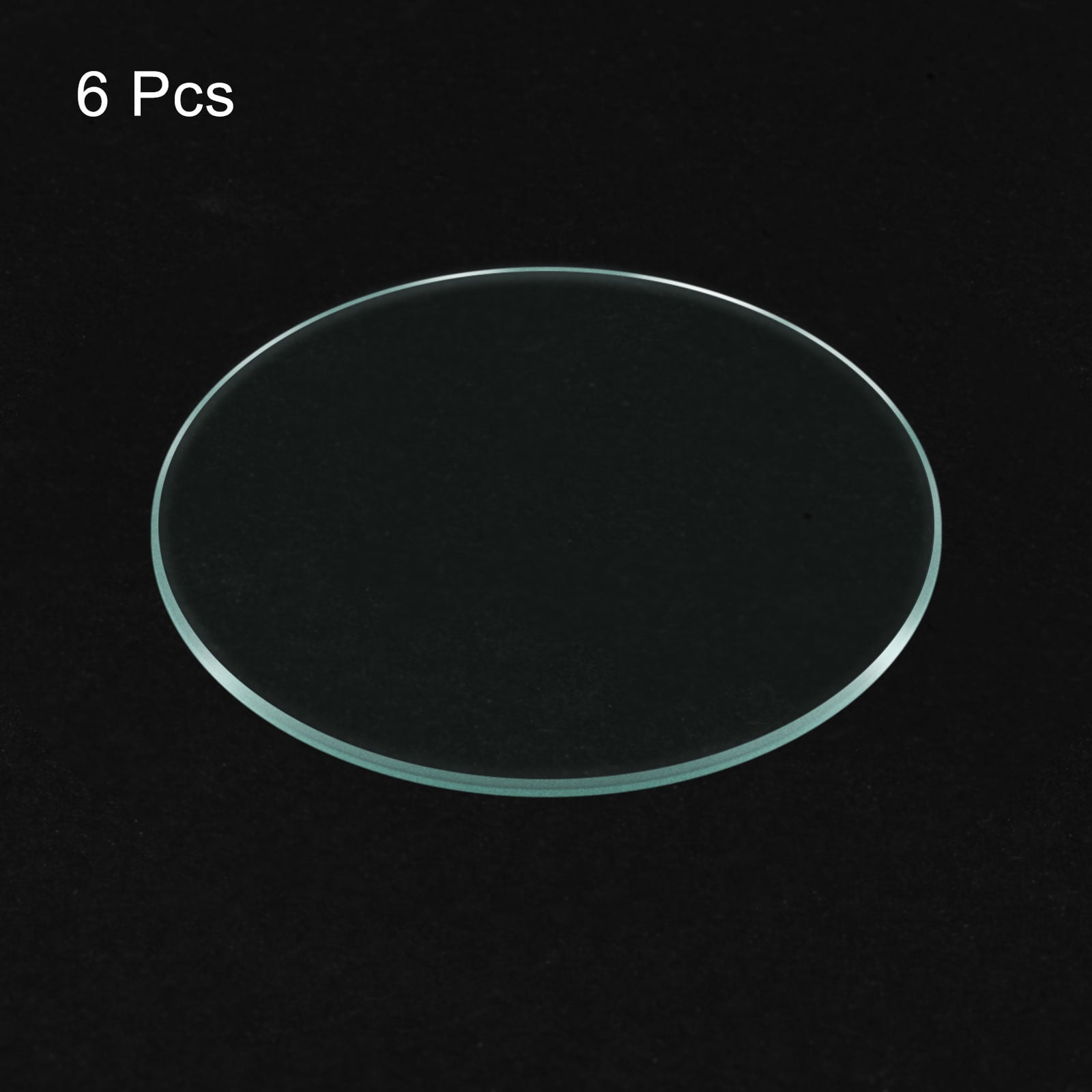 Unique Bargains 6Pcs Watch Crystal Lens Glass 30mm Diameter Replacement Parts for Repair