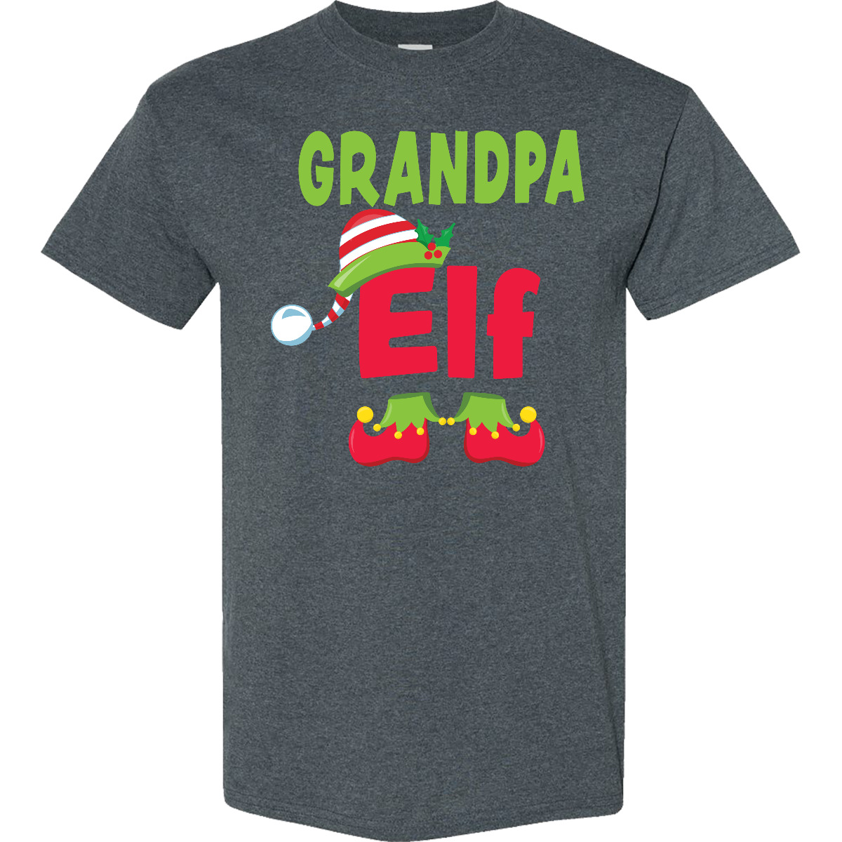 Inktastic Christmas Grandpa Elf T-Shirt