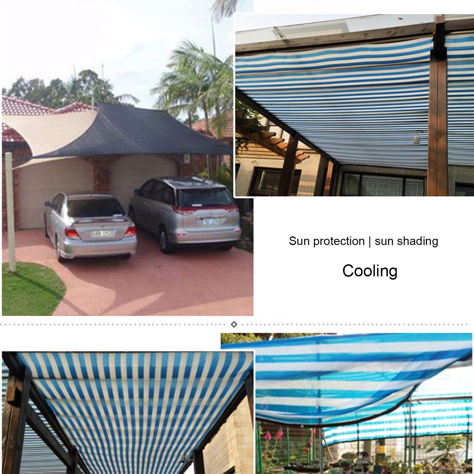 Summer Savings Clearance! Boovnll Sun Shades Outdoor Patio, 10x10Ft Rectangle Sand UV Block Sunshade Mesh Insulation Permeable Heavy Duty Shade Cloth for Outdoor Patio Yard Backyard Garden, Sun Shade
