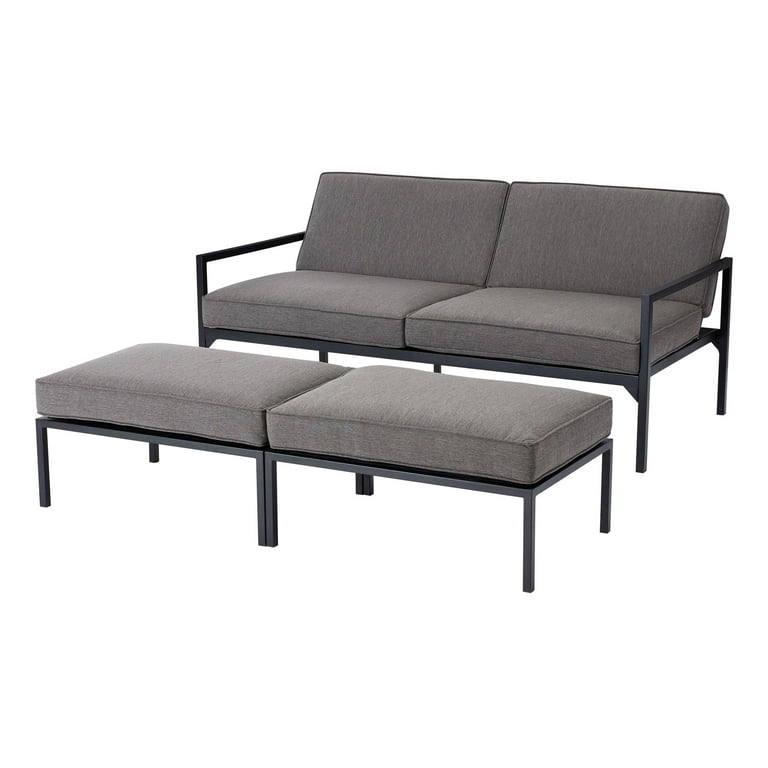 Mainstays Moss Falls 3 Piece Outdoor Sofa Daybed Set Walmart