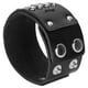 thumbnail image 4 of Pulsera trenzada de Cuero dividido Bling Bling ajustable negro, 4 of 12