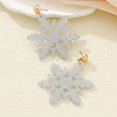 thumbnail image 5 of Christmas Snowflake Earrings Acrylic Snowflake Dangle Earrings for Women Christmas Winter Stud Jewelry Festival Party Gifts, 5 of 7