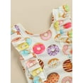 thumbnail image 5 of Qmyliery Little Girls One Piece Swimsuit, Sleeveless Donut/Leopard Printed Sweet Swimwear, 5 of 8