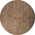 thumbnail image 1 of Ahgly Company Indoor Round Oriental Brown Industrial Area Rugs, 4' Round, 1 of 4