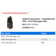 thumbnail image 2 of Ambient Temp Sensor - Compatible with 2005 - 2014 Volkswagen Jetta 2006 2007 2008 2009 2010 2011 2012 2013, 2 of 2
