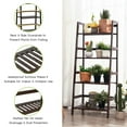 thumbnail image 5 of Topcobe 4-Tier Bamboo Plant Rack with Guardrails Stable and Space-Saving, Tall Plant Stand Indoor, Brown, 5 of 12