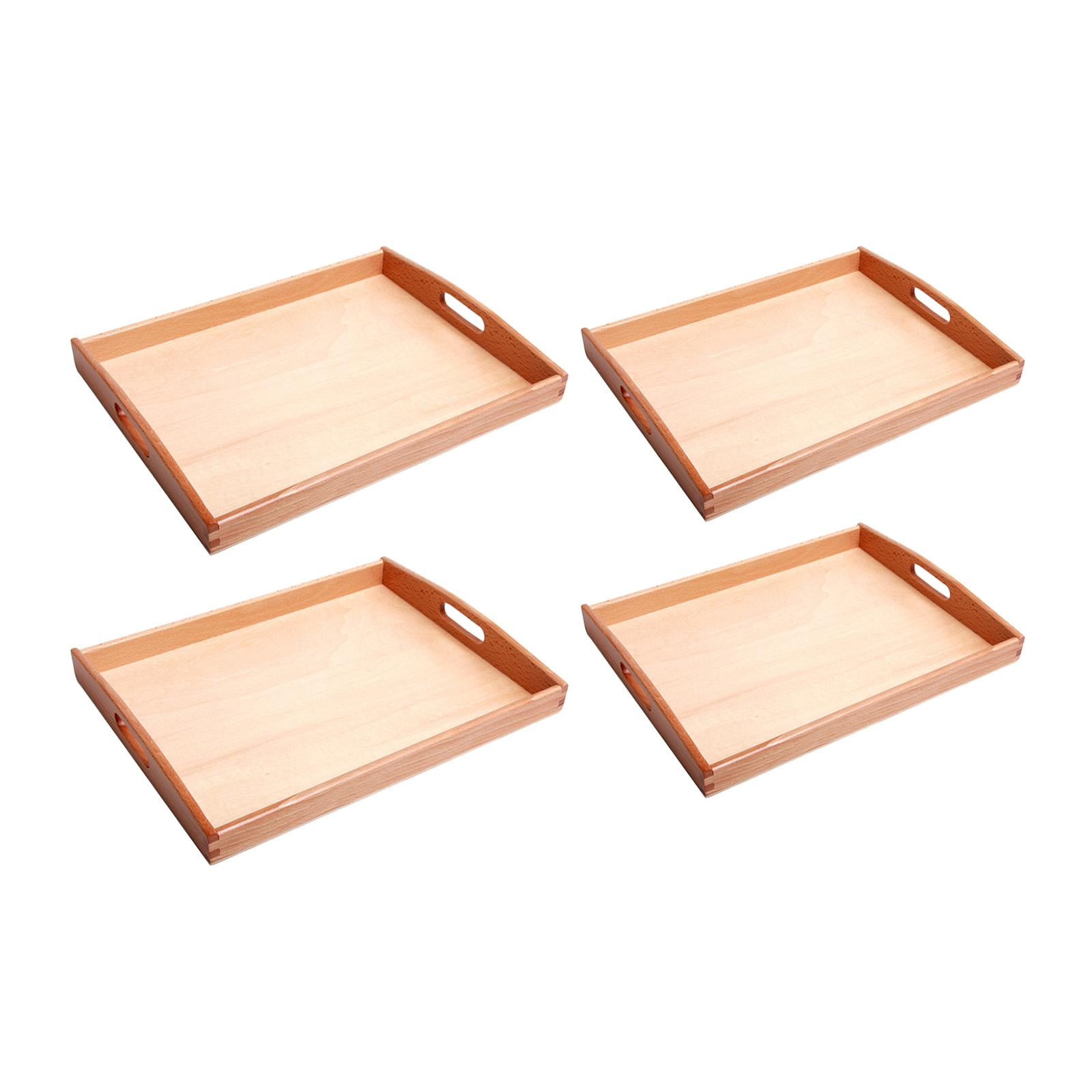 Rectangular Tray Miusco Wooden Serving Platter Assorted Snack Dish Cheese Plate