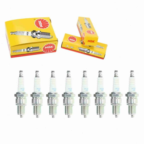 8 pc NGK Standard Spark Plugs compatible with Land Rover Range Rover 3.5L 3.9L 4.0L 4.2L 4.6L V8 1987-2002