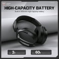 thumbnail image 6 of Siivton Wireless Gaming Headset with 60H Playtime, Bluetooth 5.4 & 2.4G Dual Mode, 950mAh Battery, Noise-Canceling Mic for PC,PS4,PS5,Switch,Mobile, 6 of 8