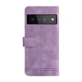thumbnail image 5 of SaniMore Case for Google Pixel 7 Pro 6.7" 2022 with Wrist/Crossbody Strap,Retro PU Leather Anti-scratch Card Slots Cash Pocket Kickstand Shockproof Anti-drop Wallet Business Cover, Purple, 5 of 12