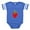 Royal Blue, variant on CafePress - Happy Strawberry - Cute Infant Baby Football Bodysuit