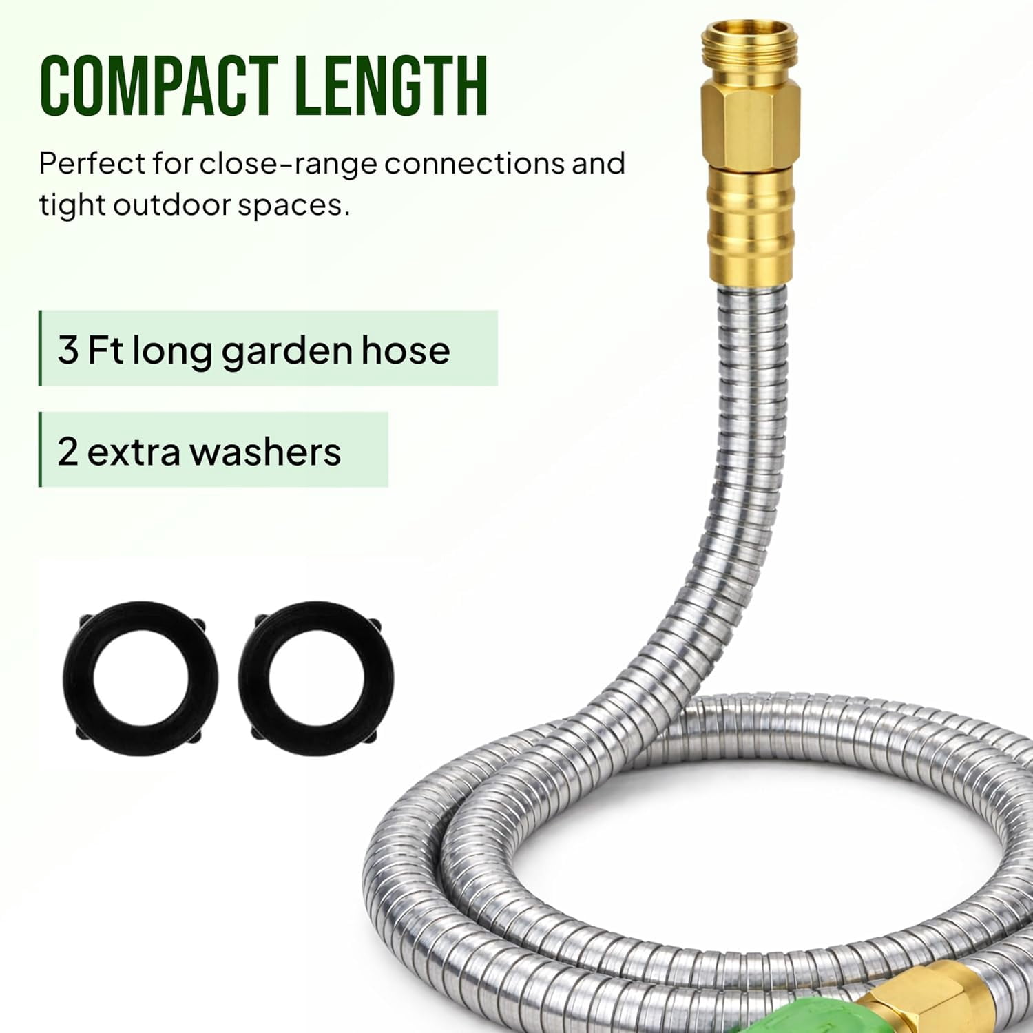 MKEUDQ-Flexible Garden Hose - Lightweight, Kink-Free Water Hose