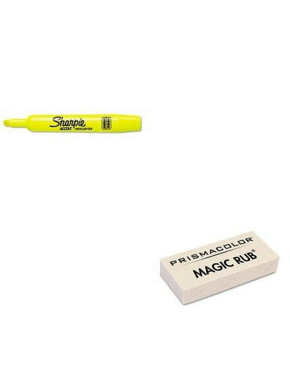 KITSAN25025SAN73201 - Value Kit - Prismacolor MAGIC RUB Art Eraser (SAN73201) and Sharpie Accent Tank Style Highlighter (SAN25034)
