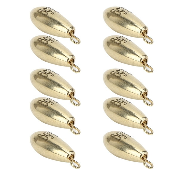Wear Resistant Sinker Weight, Fishing Weights Sinkers, 10Pcs For Fishing Lover Fishing Equipment Fishing Tackle Sea/ Fishing