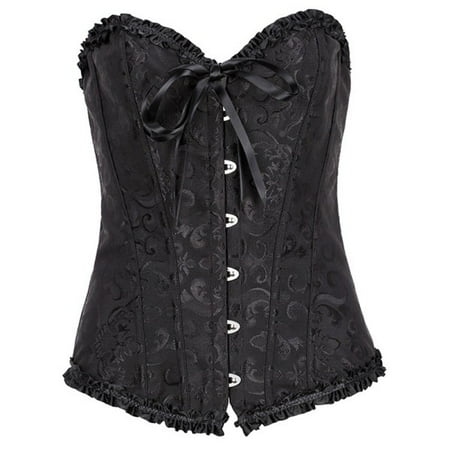 Sexy Satin Gothic Body-hugging Fitness Corset Push up Tailored Clothes ...