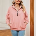 thumbnail image 3 of OBEEII Plus Size Sweatshirts for Women Long Sleeve Relax Fit Pullover Tops with Pockets Going Out Exercise Athletic Tee Shirts, 3 of 9