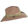 thumbnail image 3 of Colorado Ultra Wide Brim Wool Felt Fedora Hat - XXL - Pecan, 3 of 4