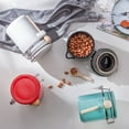 thumbnail image 2 of MesaSe Coffee Canisters With Airtight Lids  Ceramic Containers With Lids  Cookie Jars With Lids Airtight Decorative-blue-650ml/23oz, 2 of 9