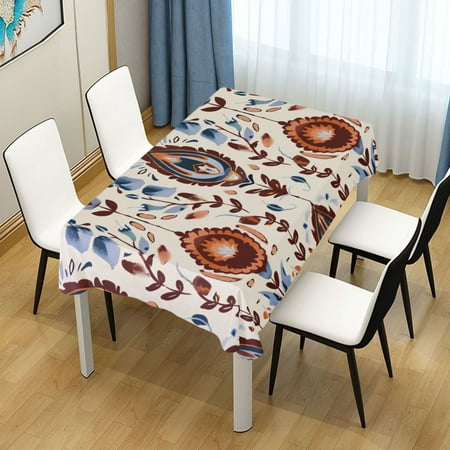 

ALAZA Ethnic Boho Totem Pattern Rectangle Tablecloth Tablecover Dinning Table Cloth 60 x60