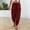 Wine#04, variant on Women's Cotton Linen Pants Plus Size Loose Fits Drawstring Elastic Waist Tapered Leg Pant Womens Casual Solid Plus Size Relaxed Lightweight Breathable Trousers Summer Vacation Beach Pant