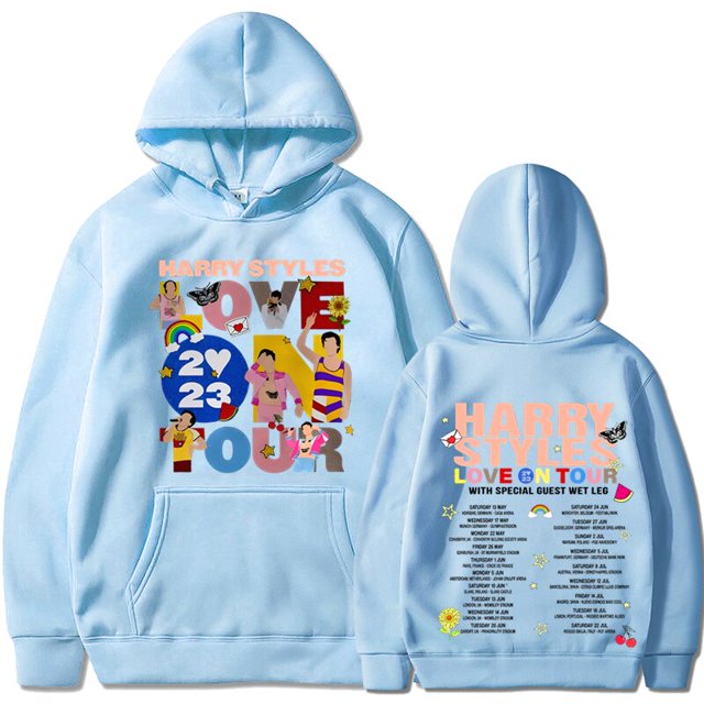 Sudadera con capucha de concierto Love on Tour para hombre y mujer, suéter Unisex de manga larga con capucha, estilo Harajuku, Hip Hop, Y2k, 2023