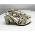 thumbnail image 2 of Naturalizer Women's Vanessa2 Strappy Heeled Sandals White Satin 9W, 2 of 5