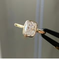 thumbnail image 4 of 2 CT Cushion Cut Moissanite Engagement Ring 14k Yellow Gold Plated, 4 of 4