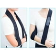 thumbnail image 5 of 71 Inch 180 cm Shoulder Immobilizer Arm Sling, Adjustable Lightweight Comfortable Effective Medical Arm Support Sling for Rotator Cuff Torn Arm Wrist Hand Elbow Injury, Broken Fractured Bones, Black, 5 of 13