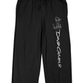 thumbnail image 2 of David Gilmour Guitar Player Line Art Men's Black Sleep Pajama Pants-XL, 2 of 3