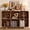 Walnut-6 Cube, variant on Whalefall 8 Cube Storage Bookcase, Horizontal Organizer Shelf 2 Tier, Walnut