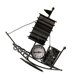 thumbnail image 1 of ADDHAT Sailboat Desktop Ornament De Metal Negro Para Y Organizador De Oficina, 1 of 8