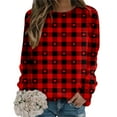 thumbnail image 6 of Women Valentines Sweatshirt Casual Love Theme Long Sleeve Crewneck Hoodless Tops Loose Comfortable Daily Loungewear Cute Sweatshirts for Women, 6 of 6